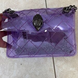 Kurt Geiger Lilac Quilted Crossbody Bag